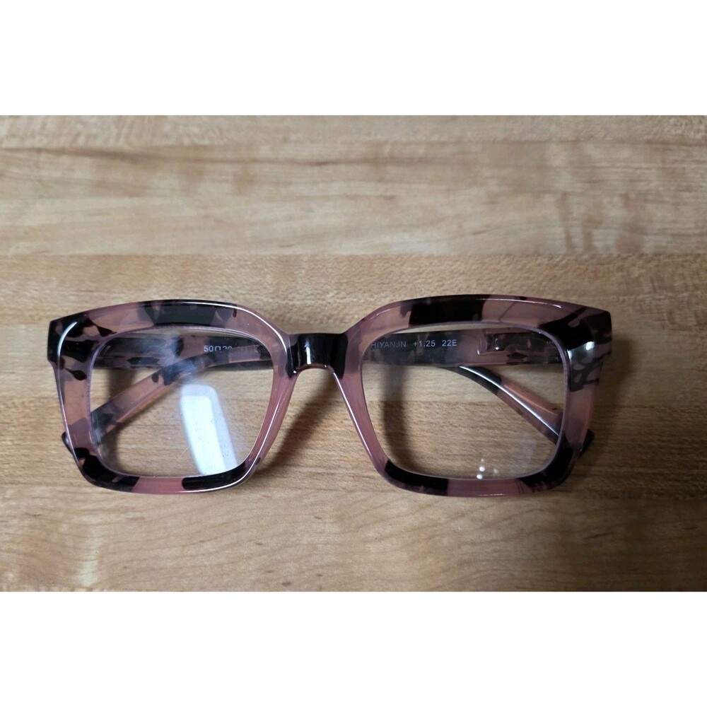 PINK tortoise oversized reading glasses for women 1.25 New